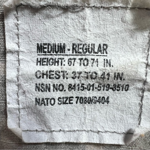 Military Field issue Bdu Camouflage universal Pattern zip up Sz Medium Regular - Picture 3 of 7